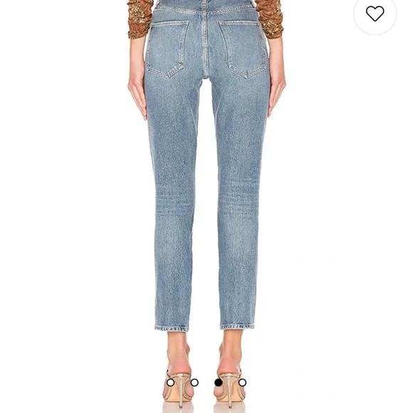 Agolde Remy High Rise Jeans Straight Luxury Denim - Picture 4 of 10